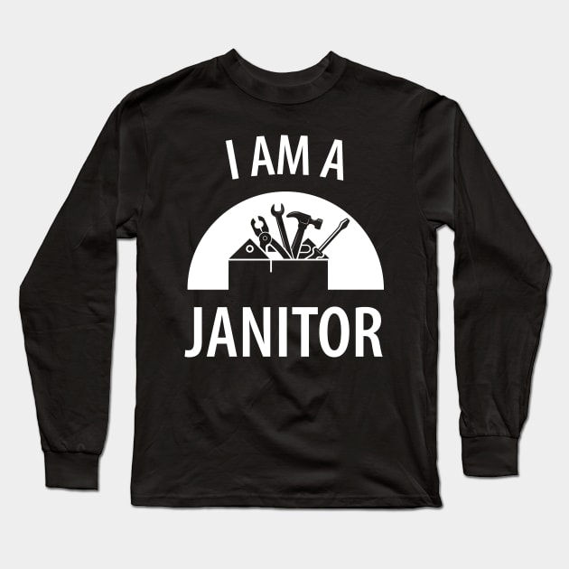 Caretaker Janitor Long Sleeve T-Shirt by Johnny_Sk3tch